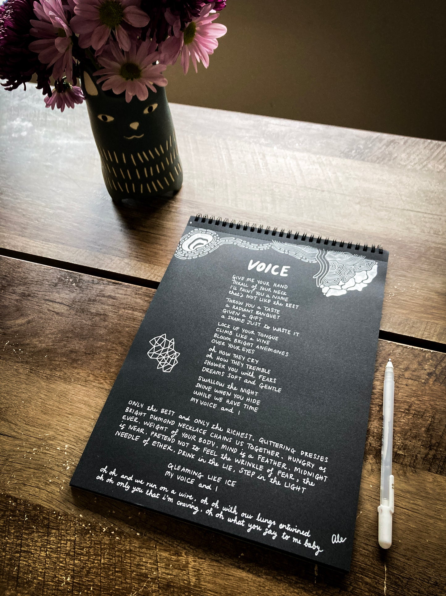 Handwritten Lyrics - 9" x 12"